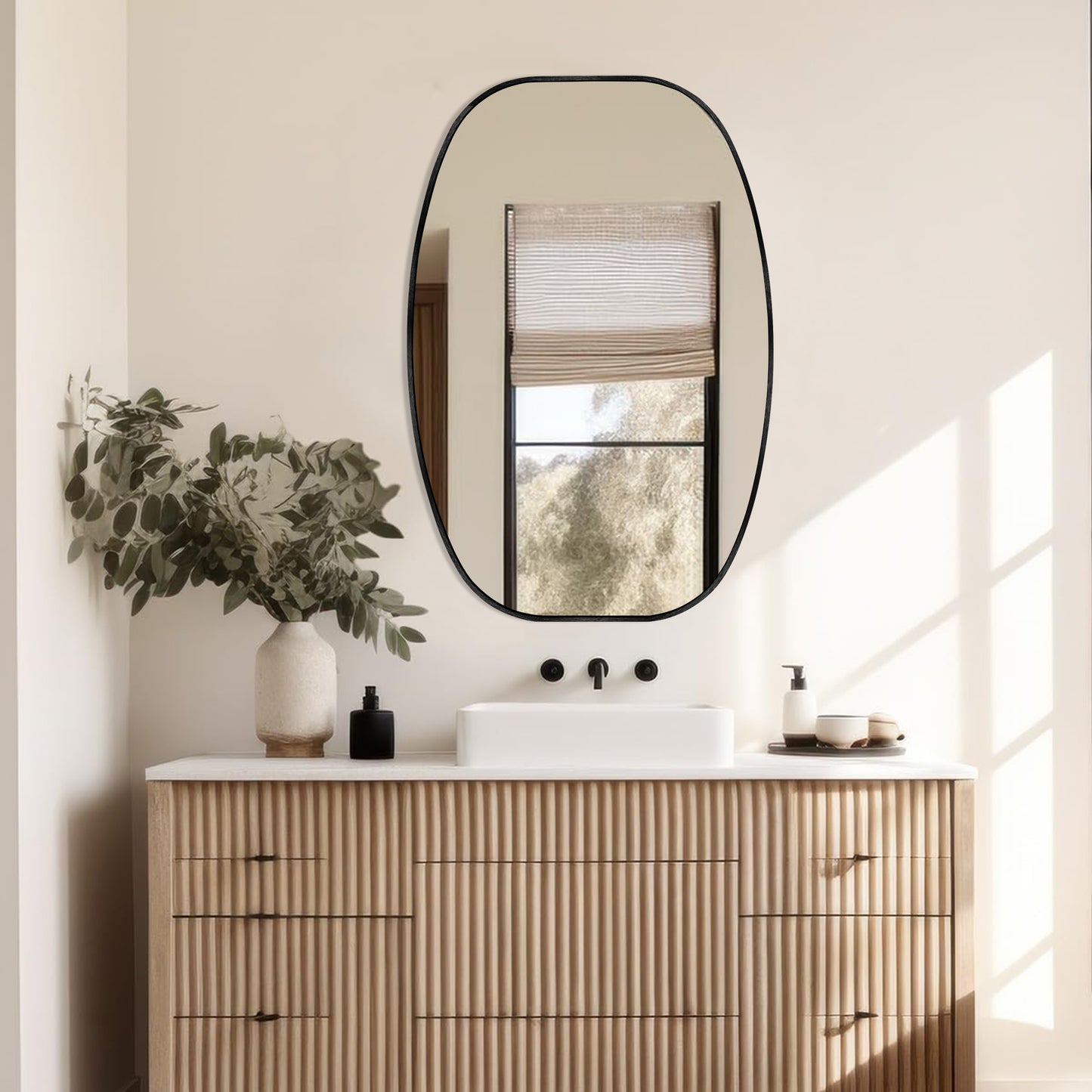 Oval Wall Mirror Bathroom Mirror for Over Sink