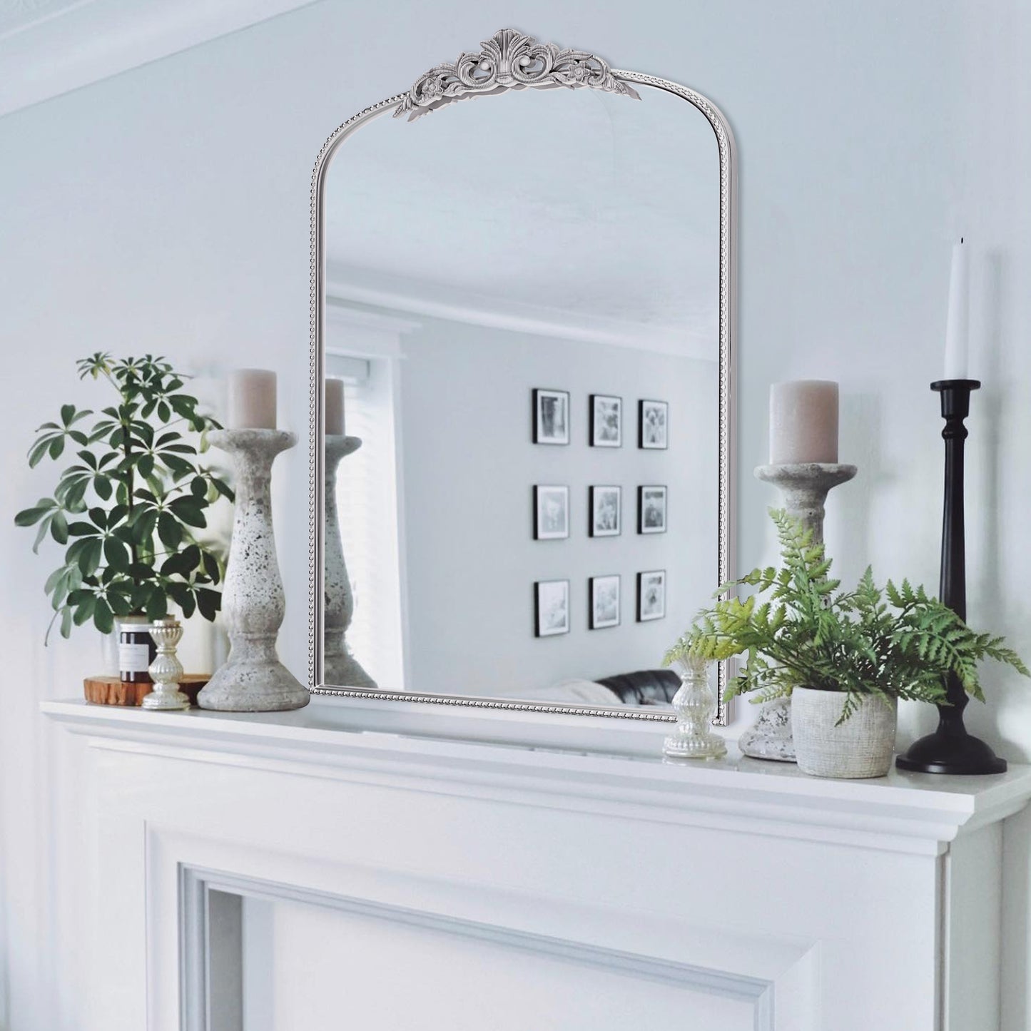 Baroque Arched Wall Mirror