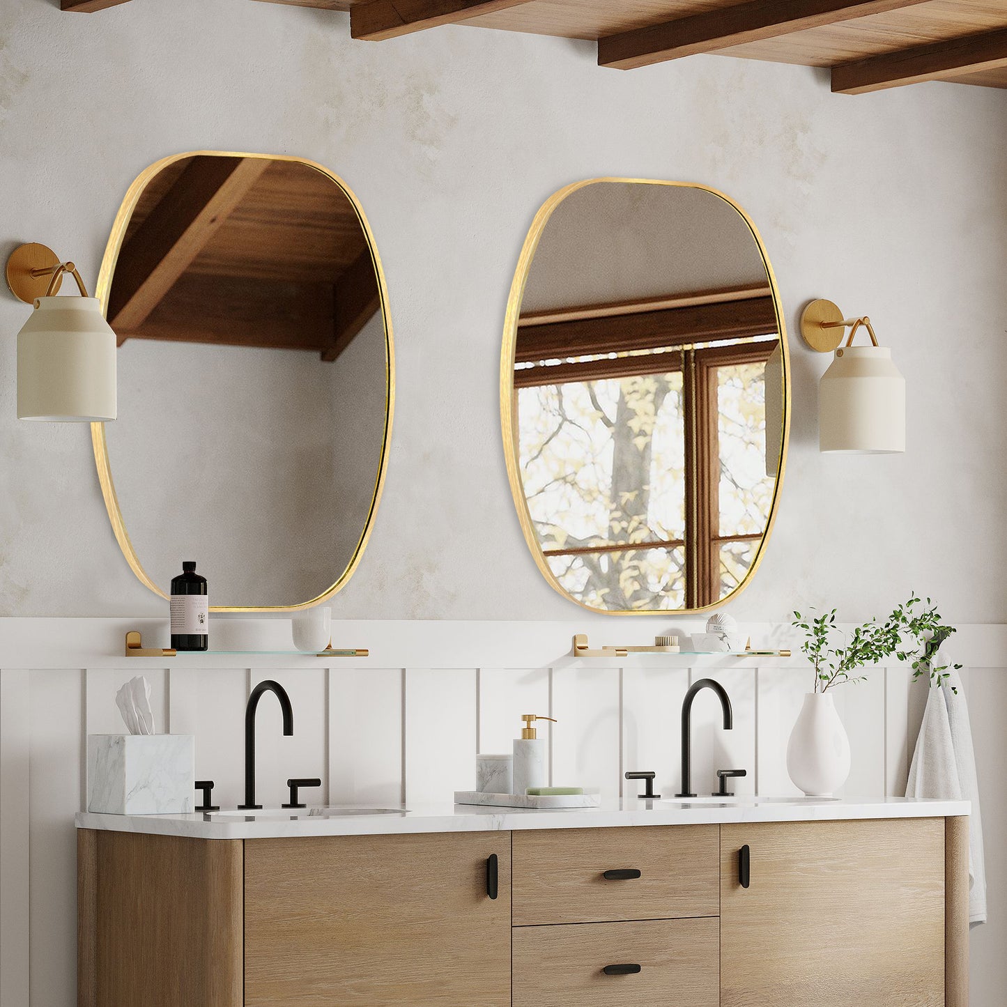 Oval Wall Mirror Bathroom Mirror for Over Sink