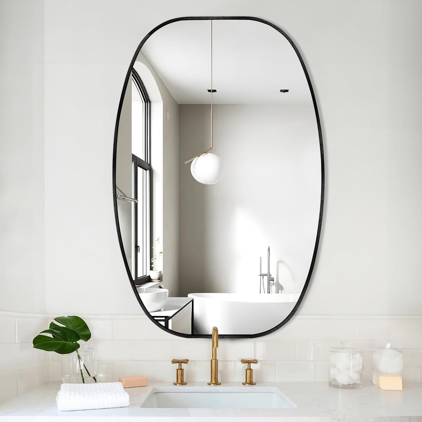 Oval Wall Mirror Bathroom Mirror for Over Sink