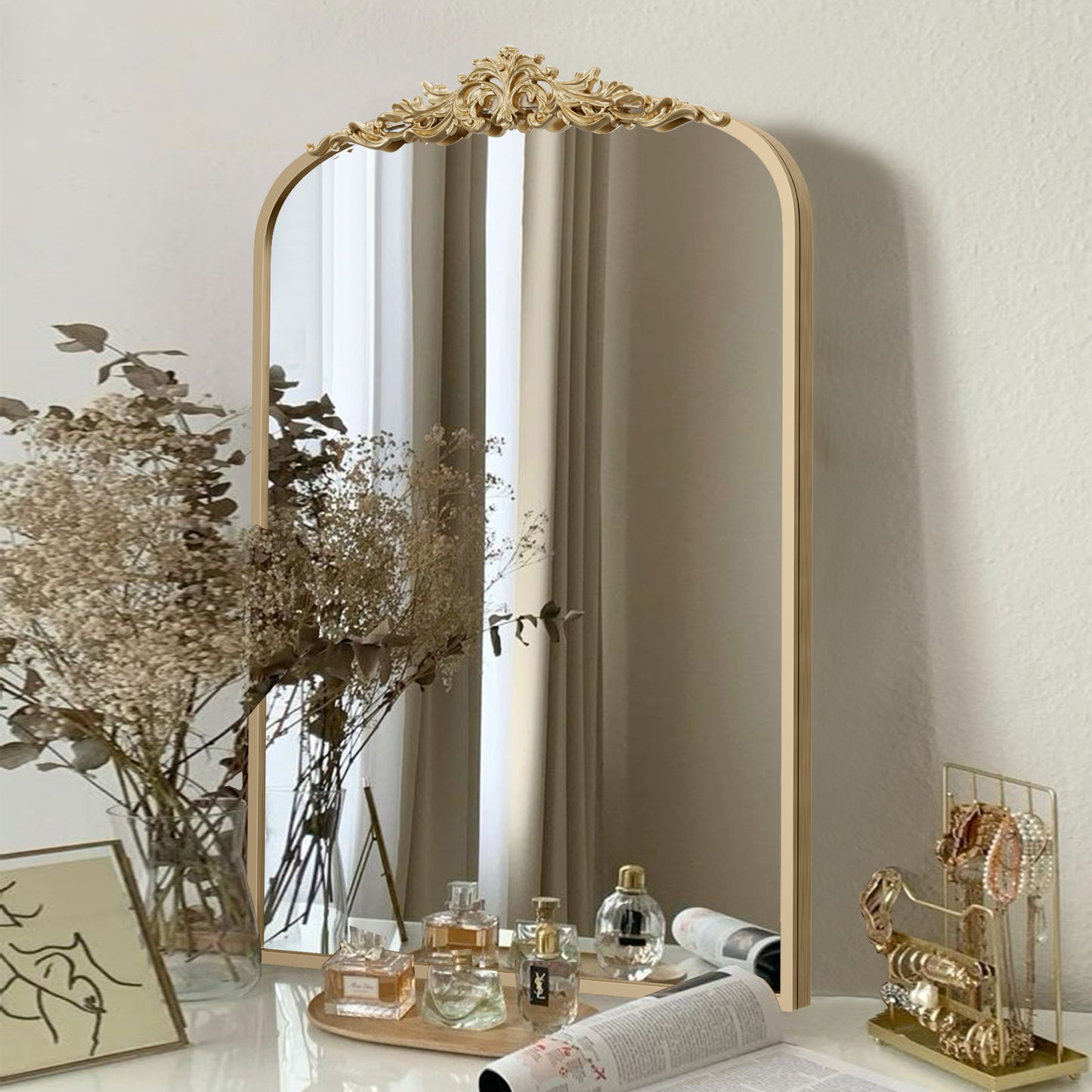 Ornate Vintage Gold Mirror