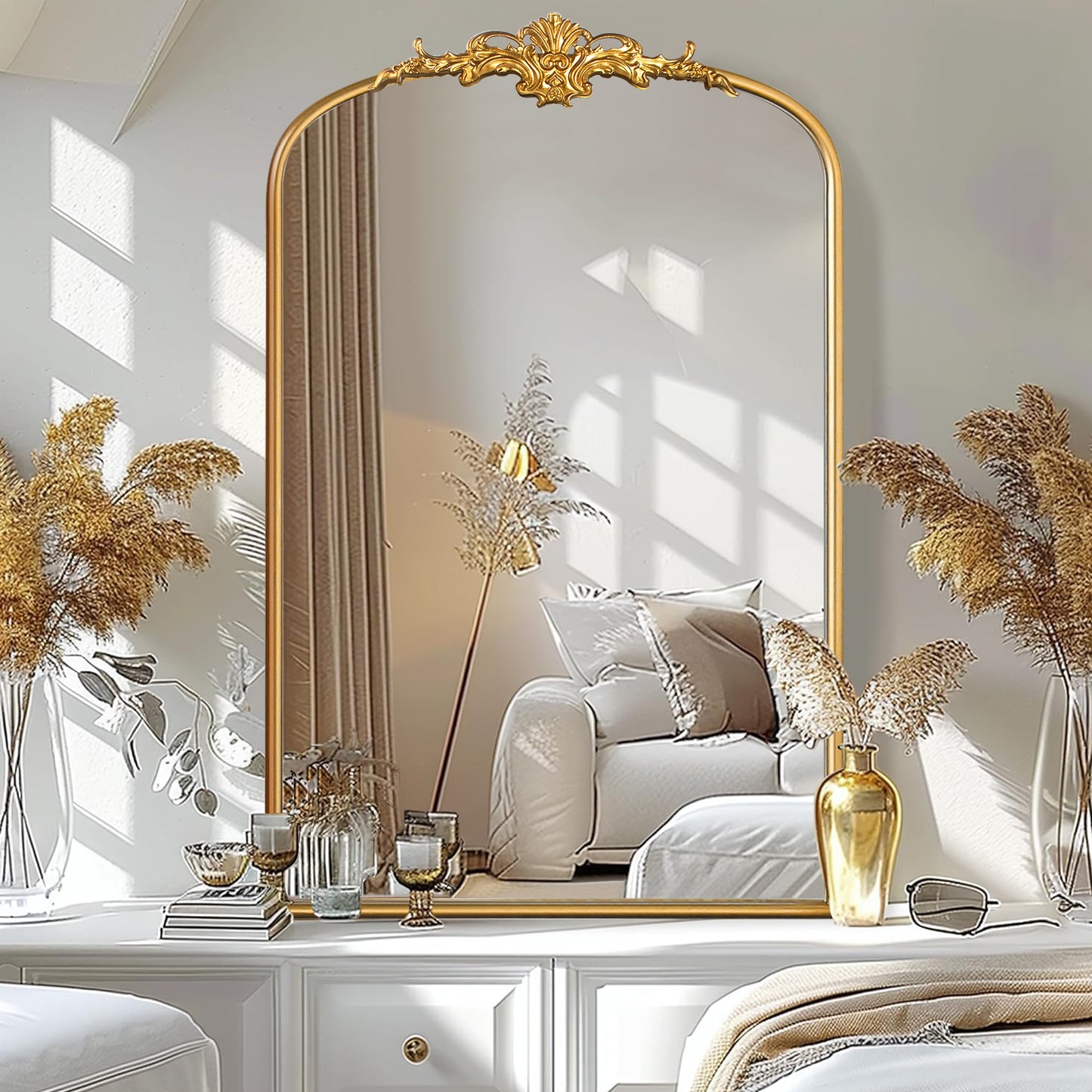 Gold Mirror Vintage Wall Mirror