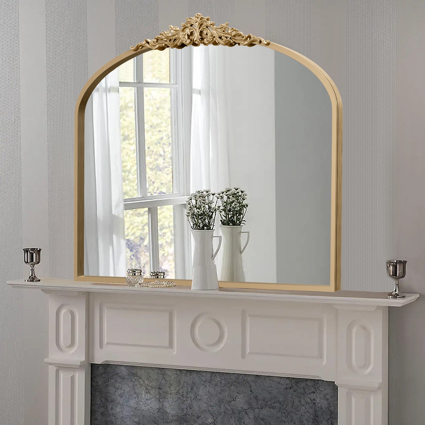 Ornate Vintage Gold Mirror