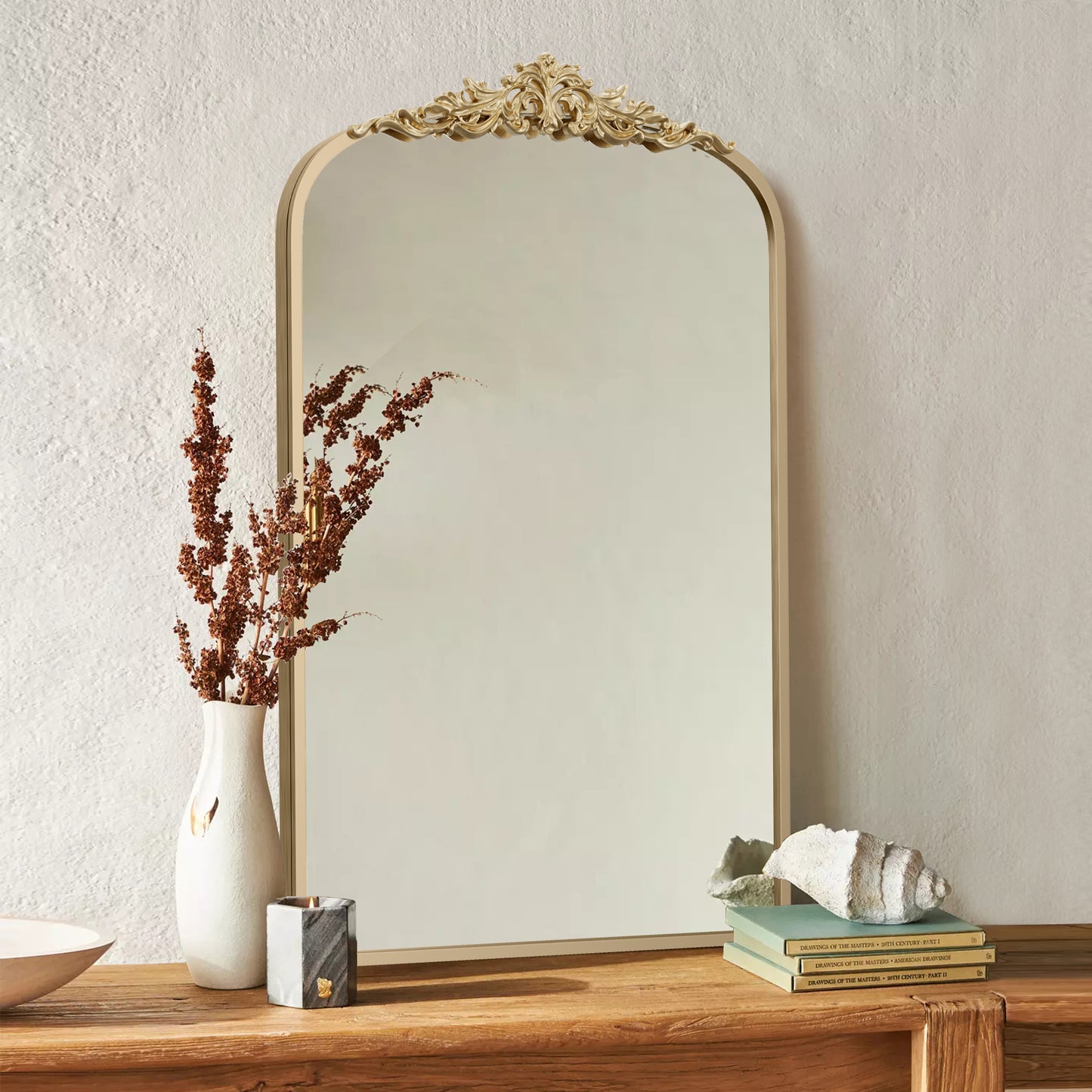 Ornate Vintage Gold Mirror