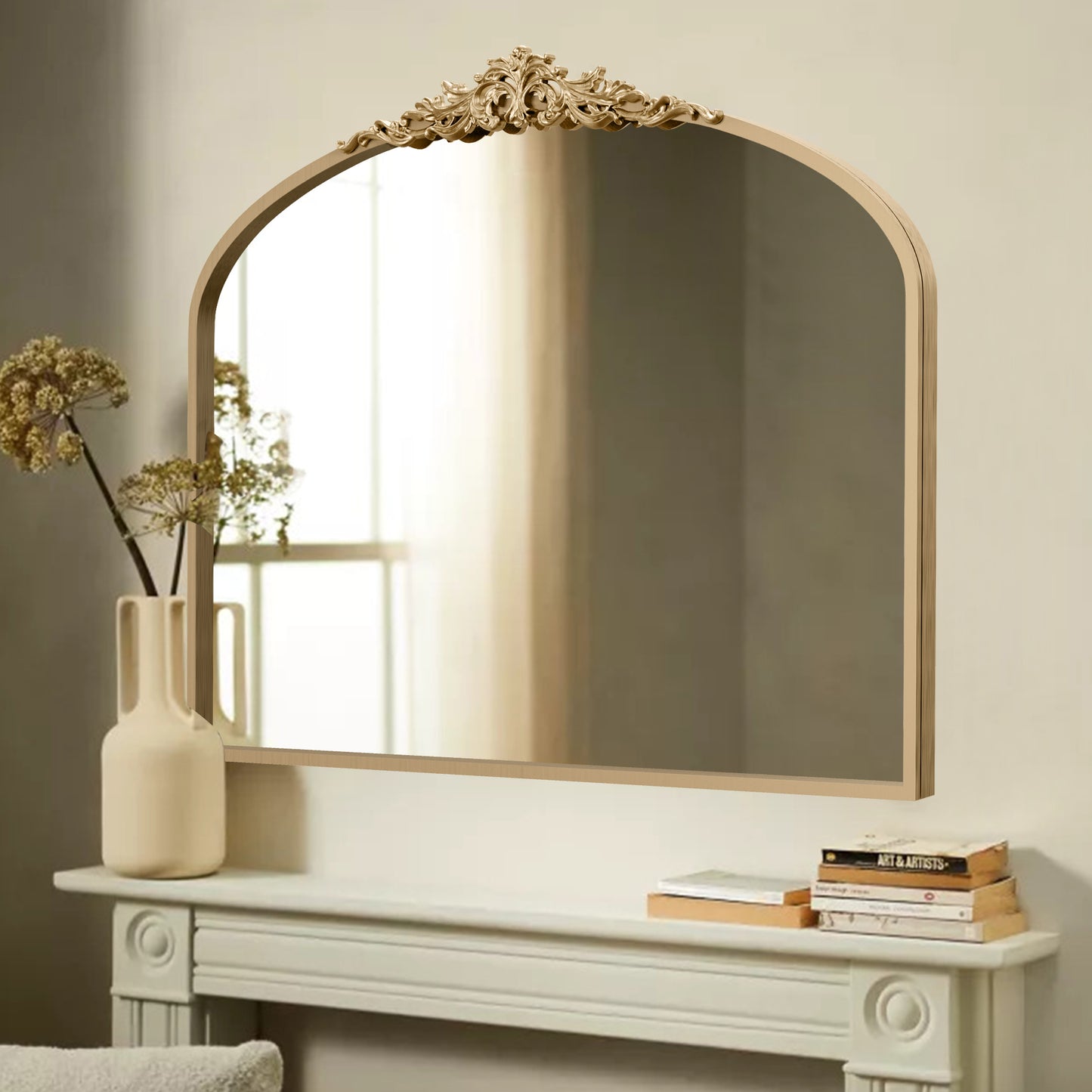 Ornate Vintage Gold Mirror