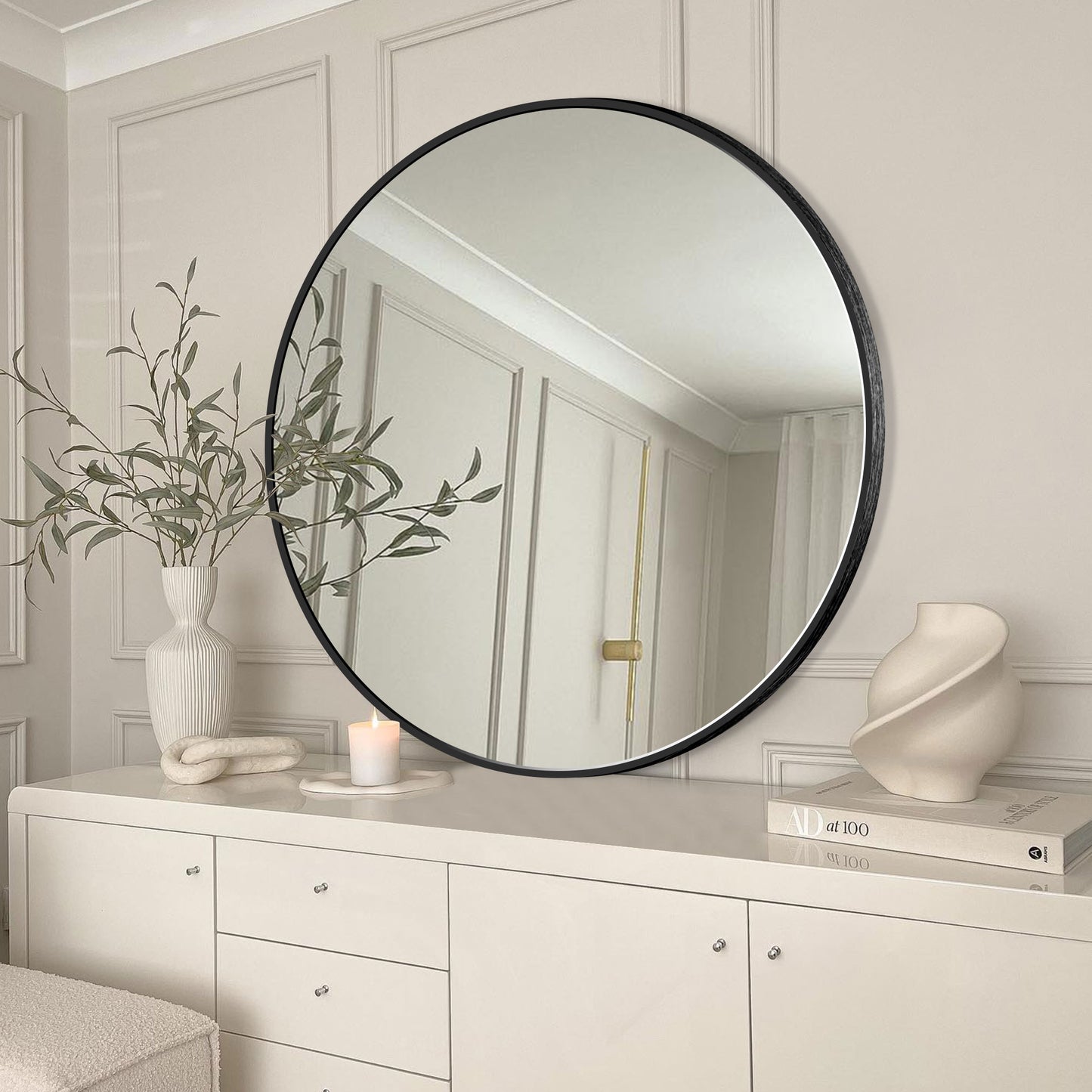 Bathroom Wall Mounted Round Vanity Mirror