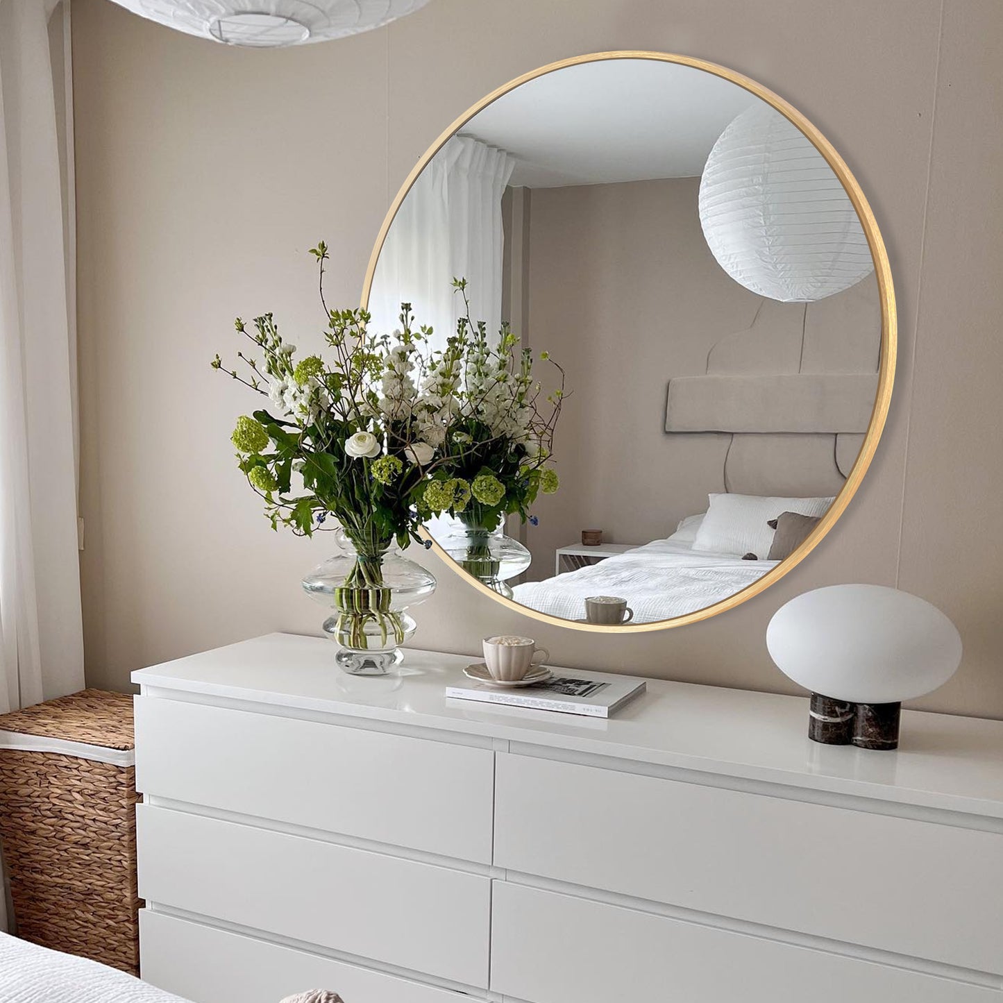 Bathroom Wall Mounted Round Vanity Mirror