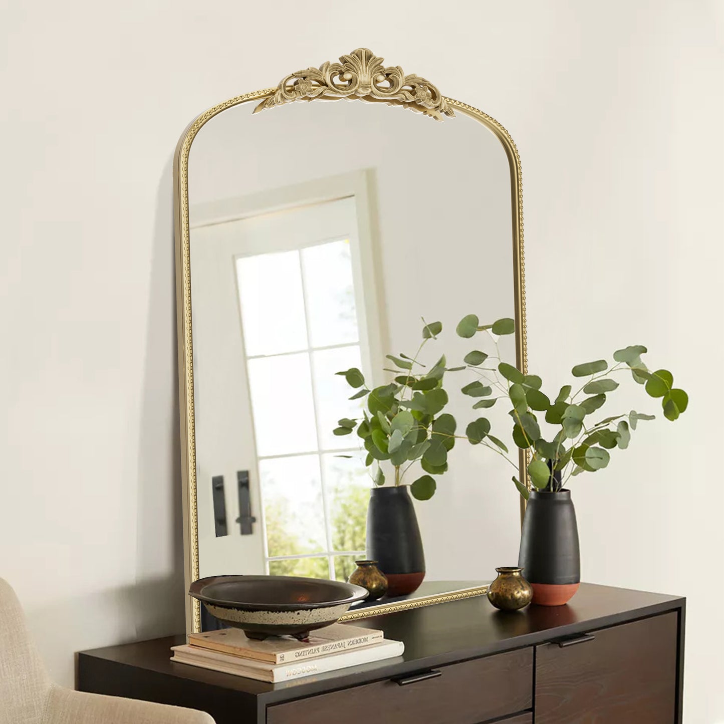 Baroque Arched Wall Mirror