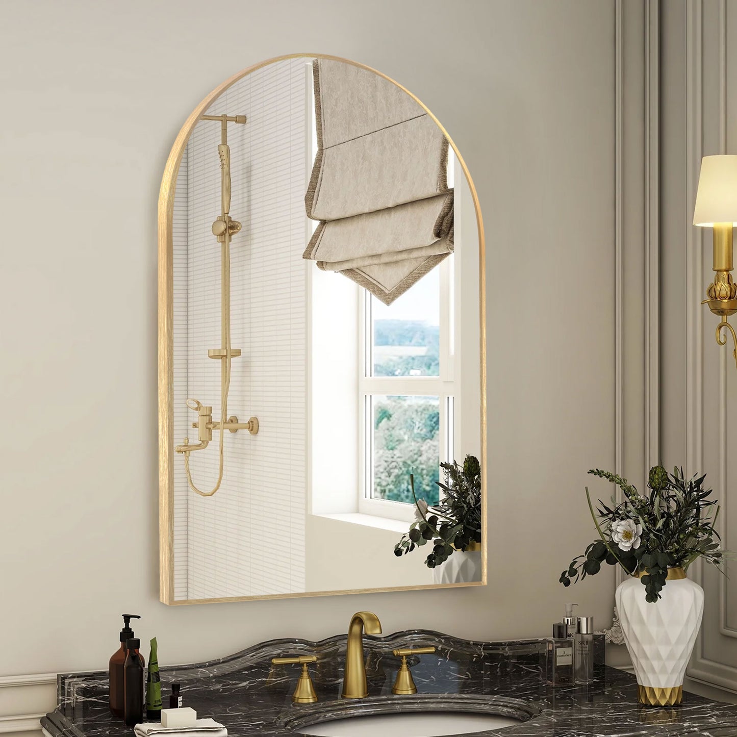 Arch Aluminum Wall Mirror Vanity Mirrors