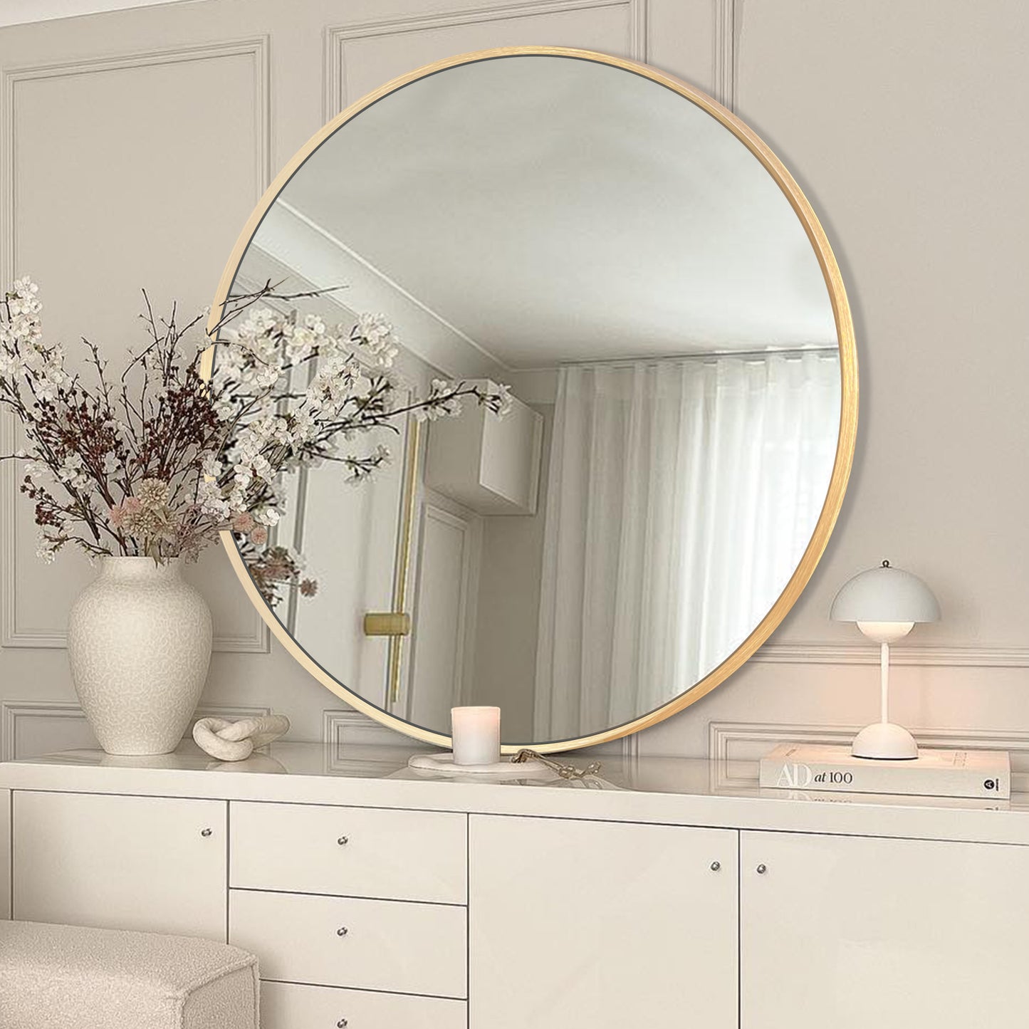 Bathroom Wall Mounted Round Vanity Mirror