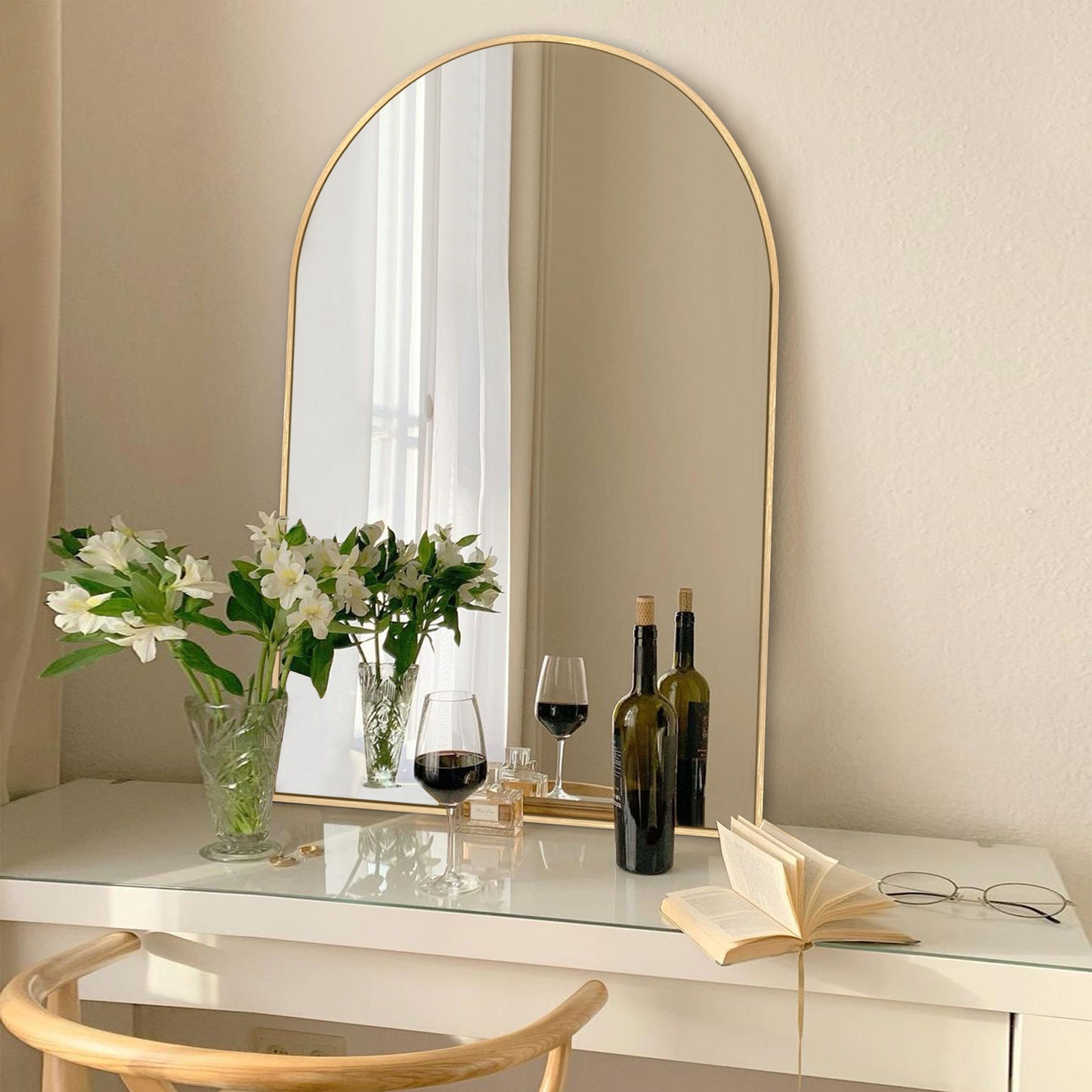 Arch Aluminum Wall Mirror Vanity Mirrors